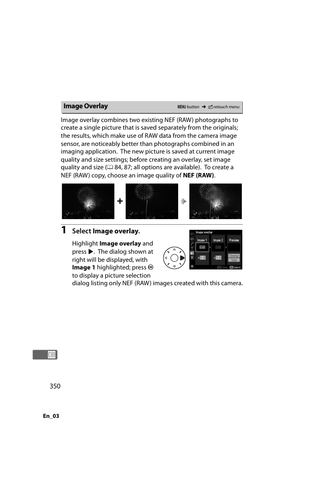 Image overlay | Nikon D800 User Manual | Page 374 / 472