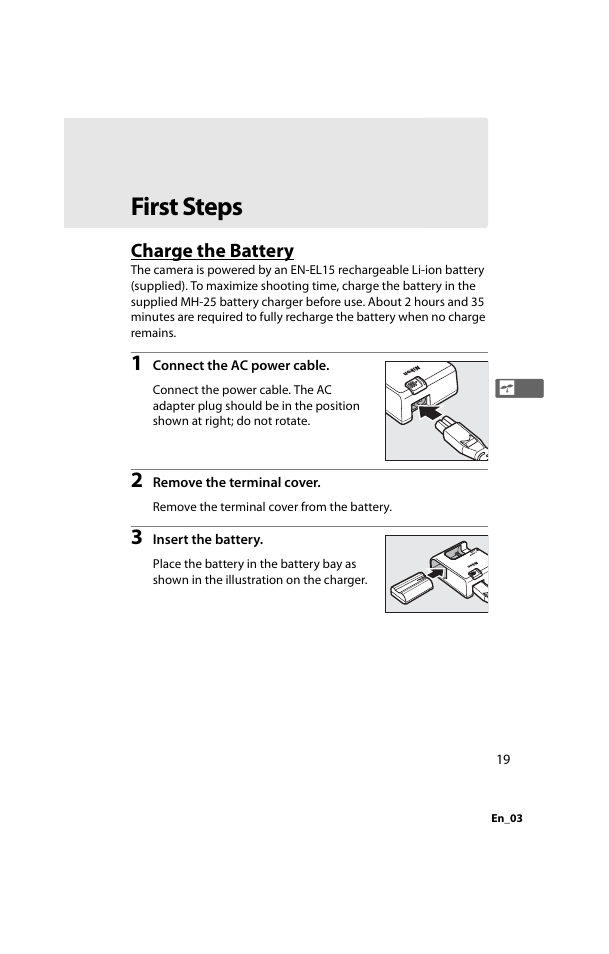First steps, Charge the battery, Of sale | Nikon D800 User Manual | Page 43 / 472