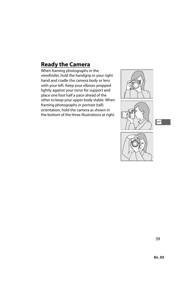 Ready the camera | Nikon D800 User Manual | Page 63 / 472