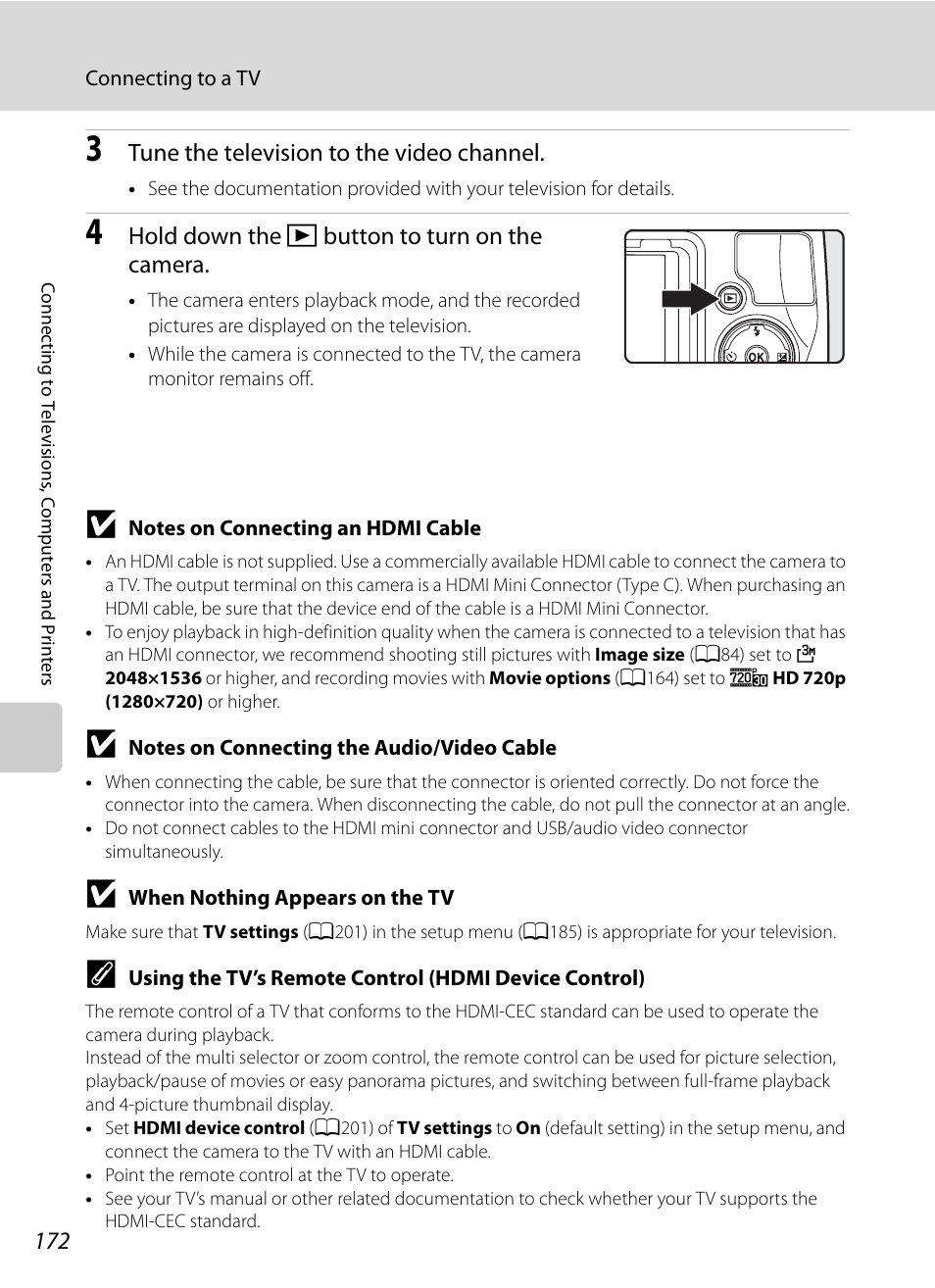 Nikon COOLPIX P500 User Manual | Page 186 / 252