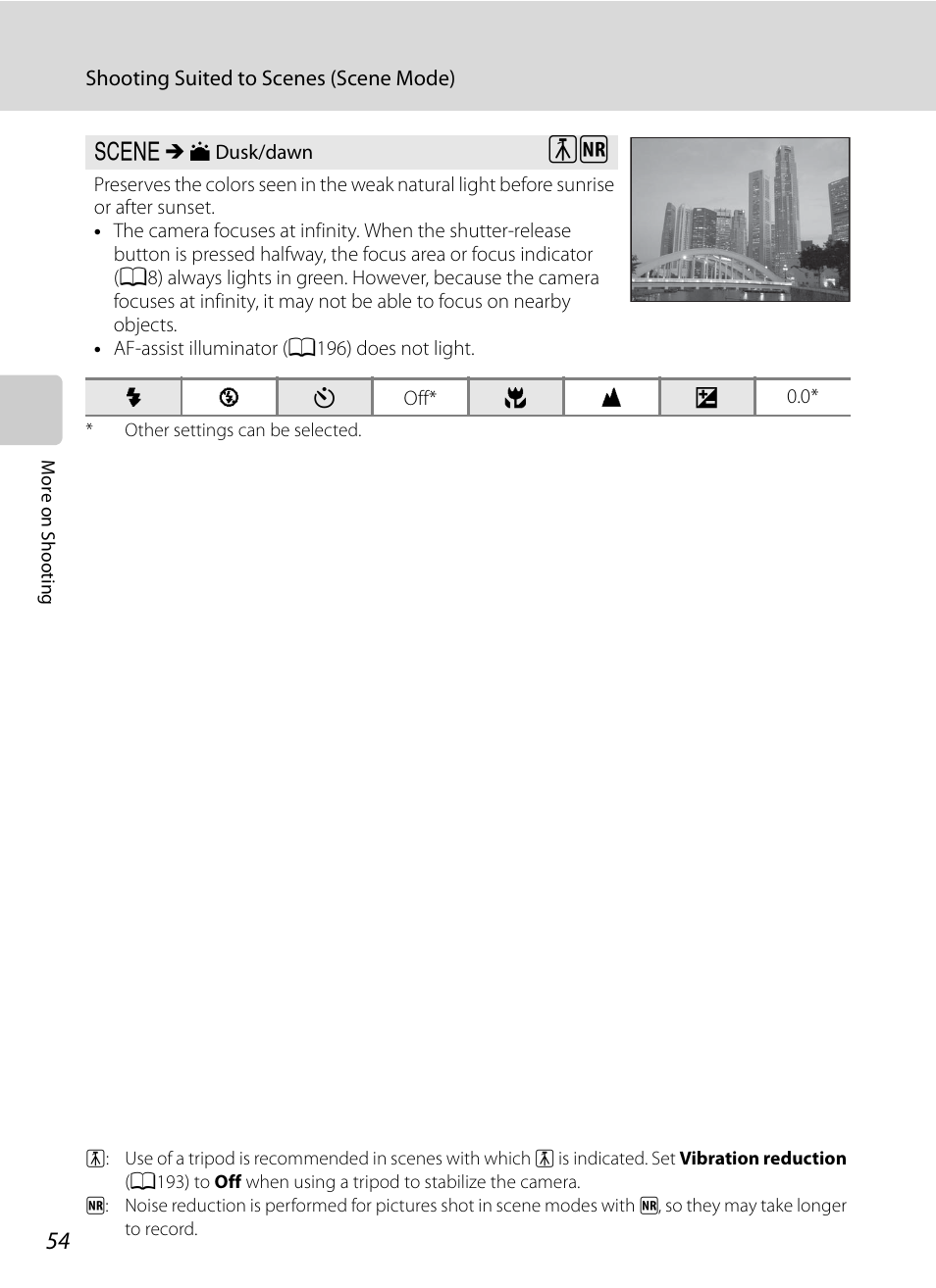 A54) | Nikon COOLPIX P500 User Manual | Page 68 / 252