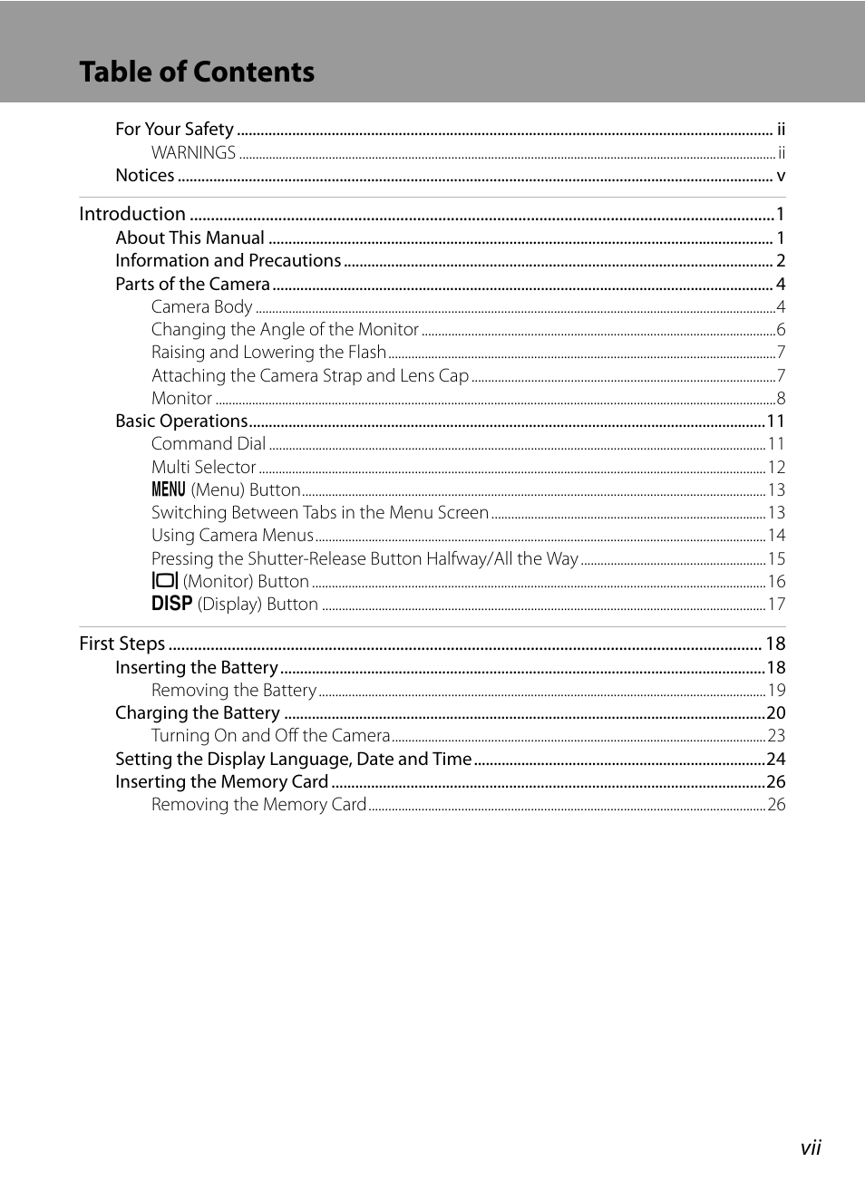 Nikon COOLPIX P500 User Manual | Page 9 / 252