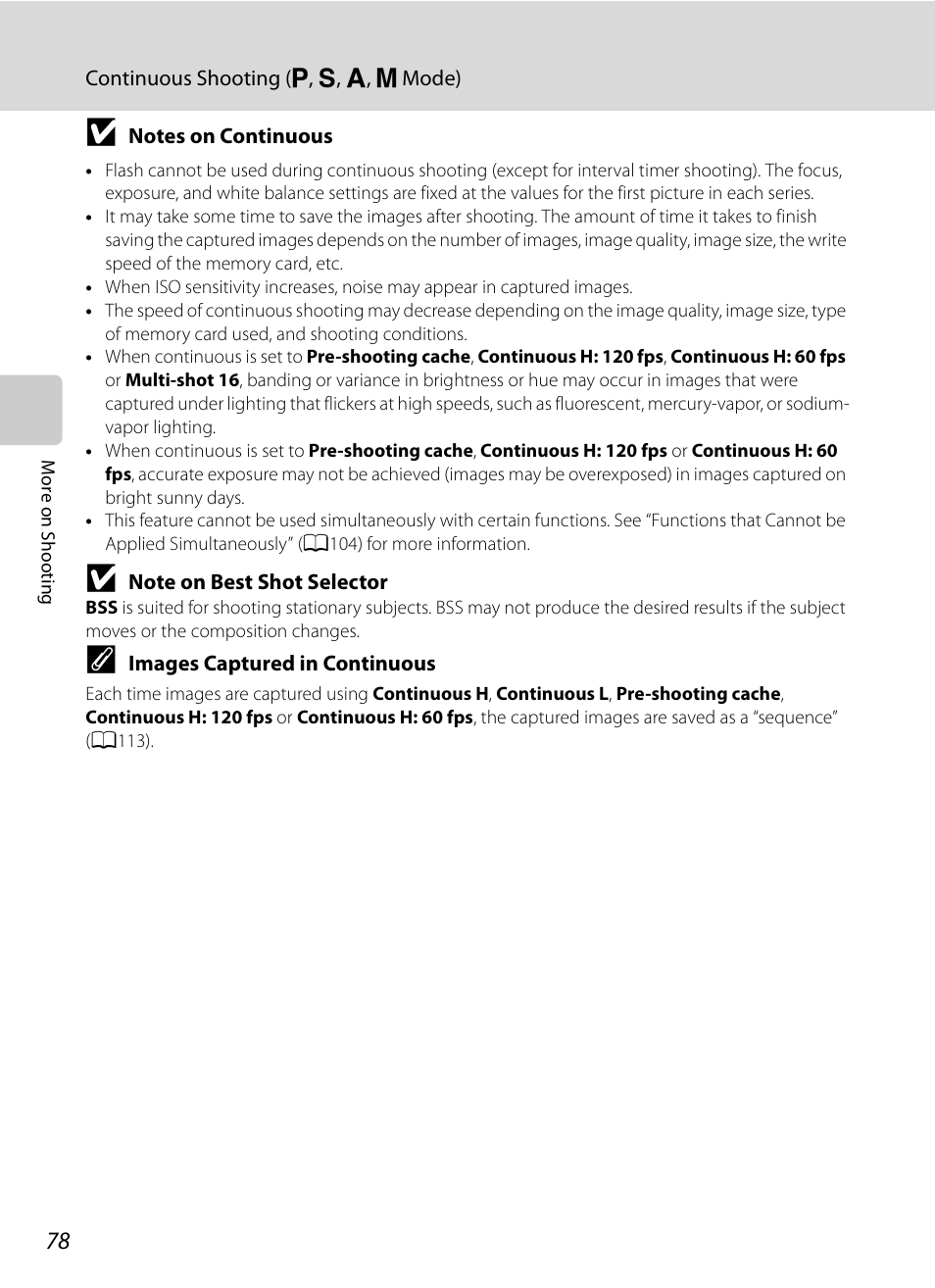 Nikon COOLPIX P500 User Manual | Page 92 / 252