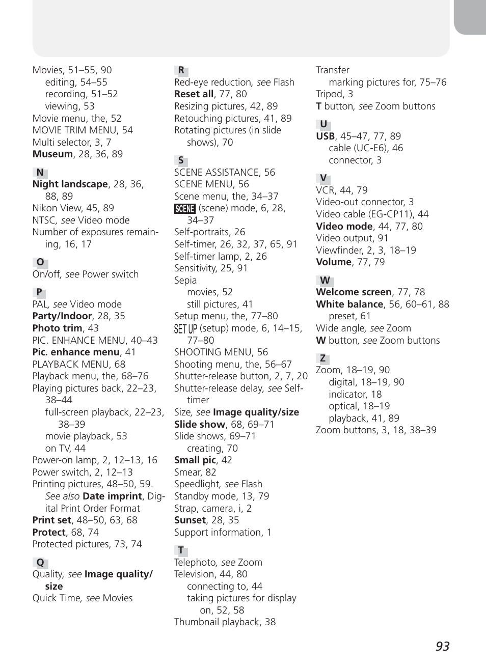 Nikon Coolpix 3100 User Manual | Page 103 / 104