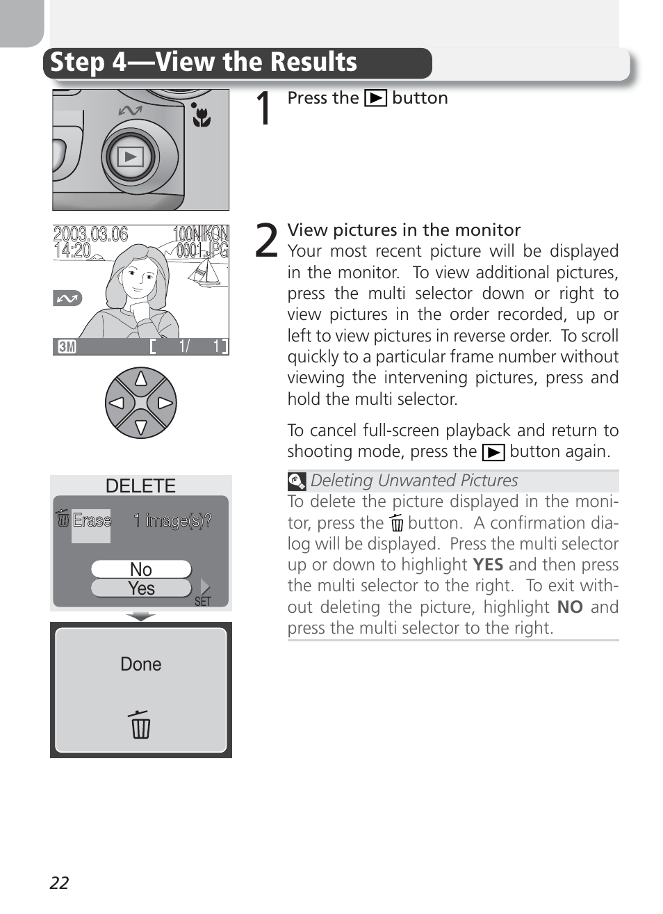Step 4 — view the results | Nikon Coolpix 3100 User Manual | Page 32 / 104