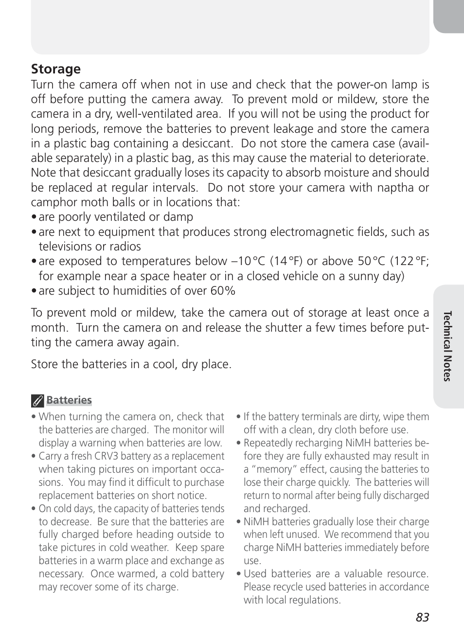 Storage | Nikon Coolpix 3100 User Manual | Page 93 / 104