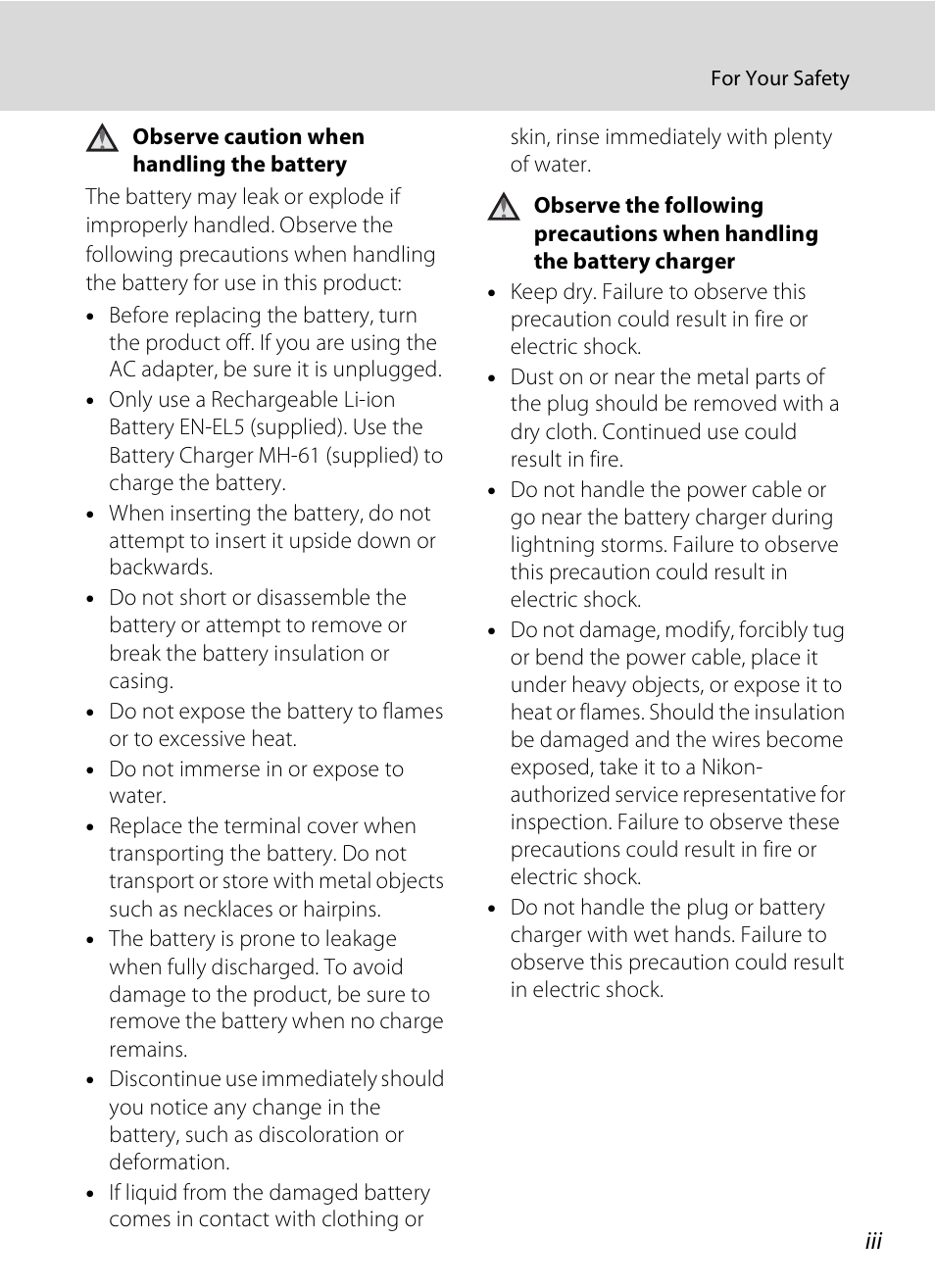 Nikon P80 User Manual | Page 5 / 167