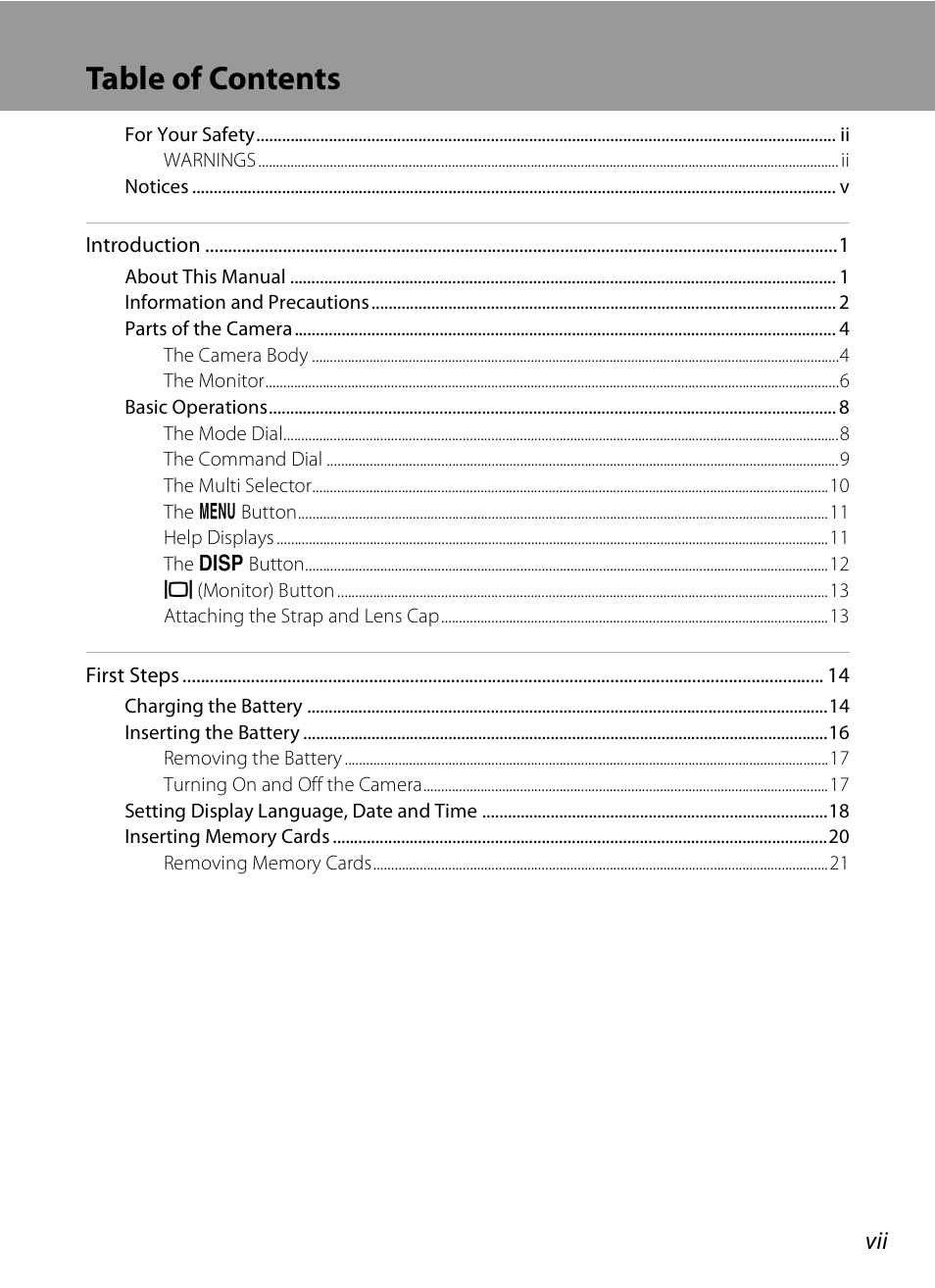 Nikon P80 User Manual | Page 9 / 167