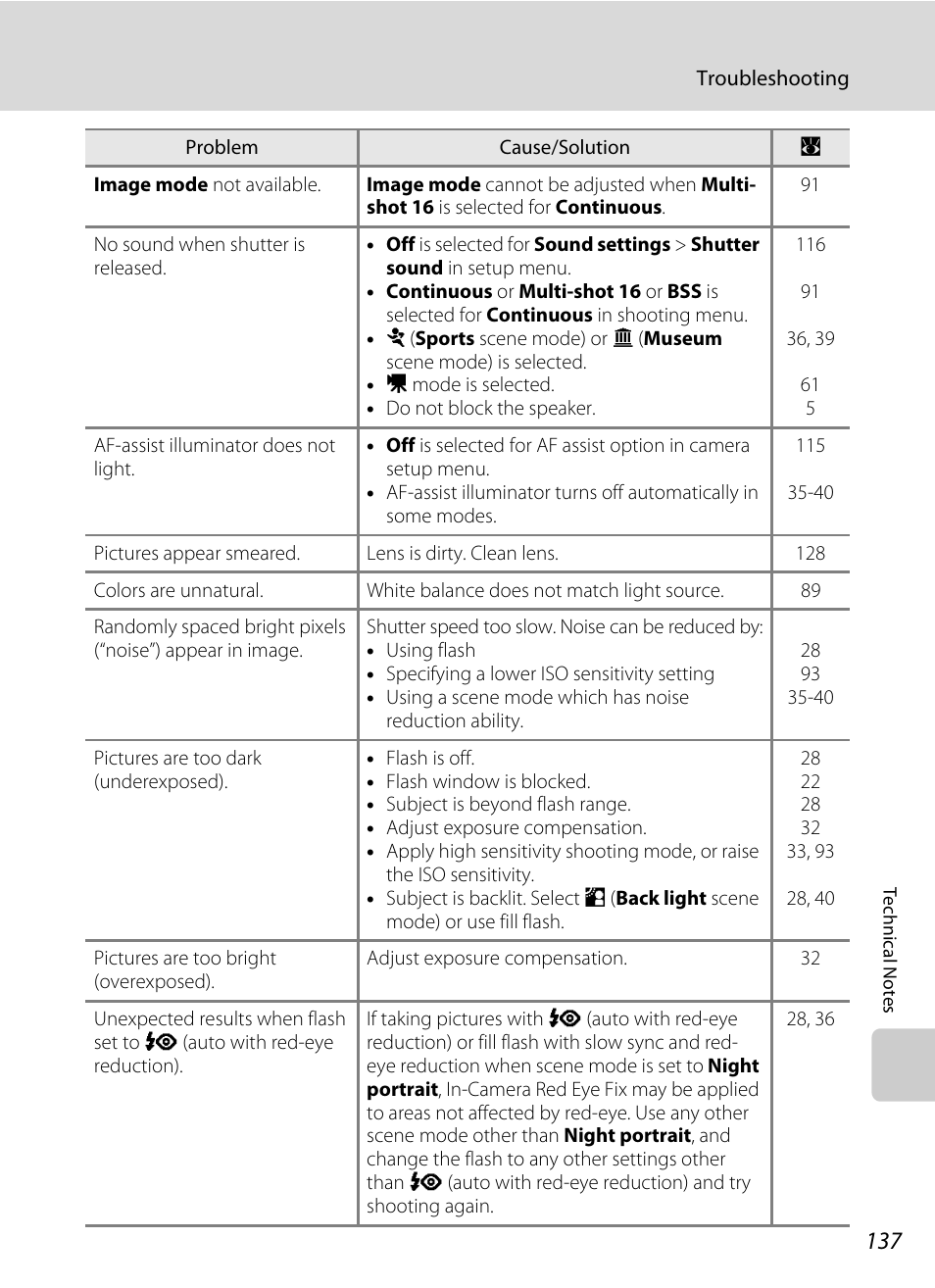 Nikon S550 User Manual | Page 149 / 164