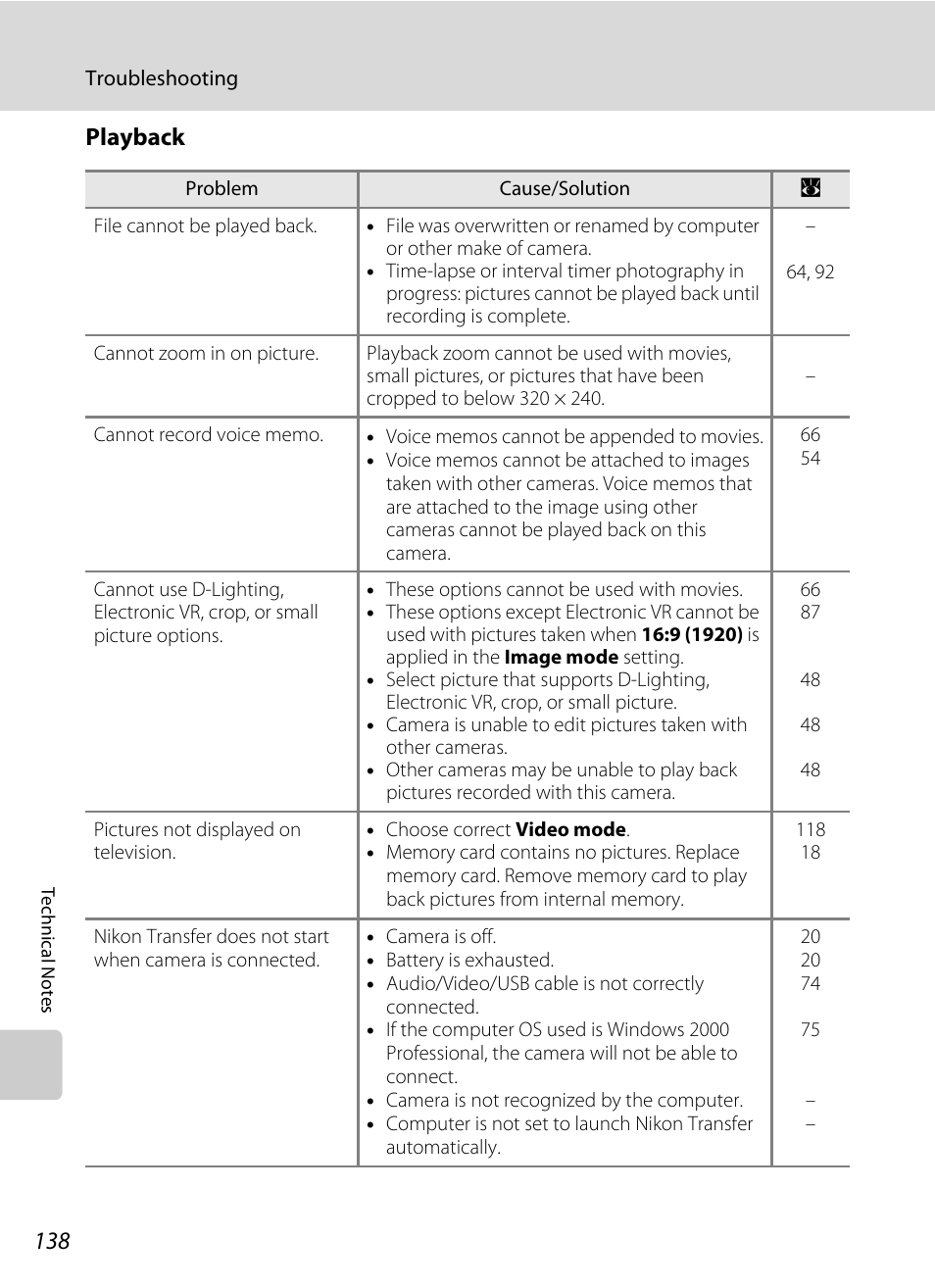 Playback | Nikon S550 User Manual | Page 150 / 164