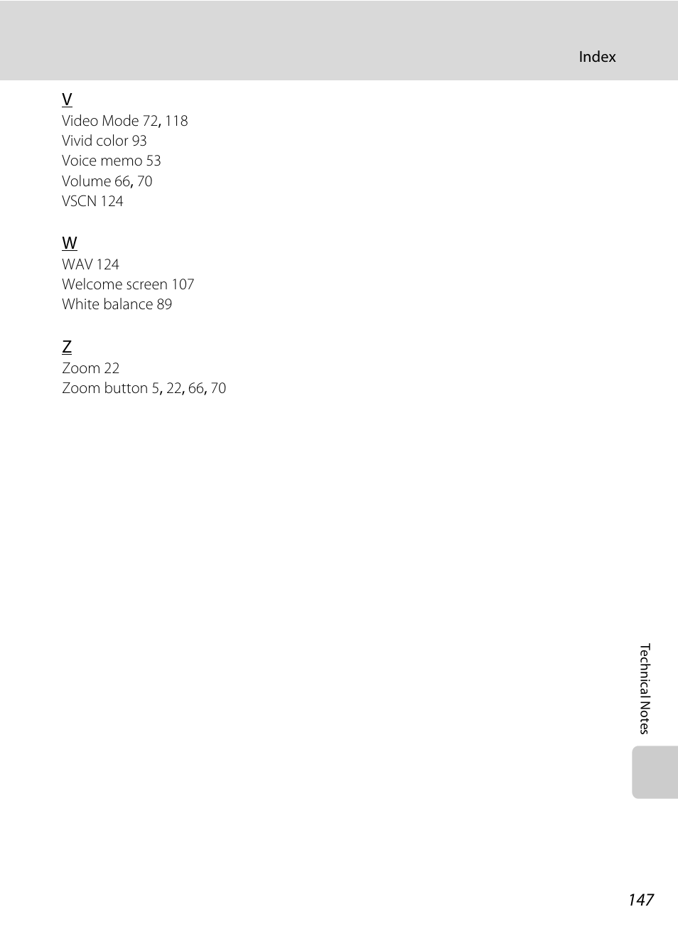 Nikon S550 User Manual | Page 159 / 164