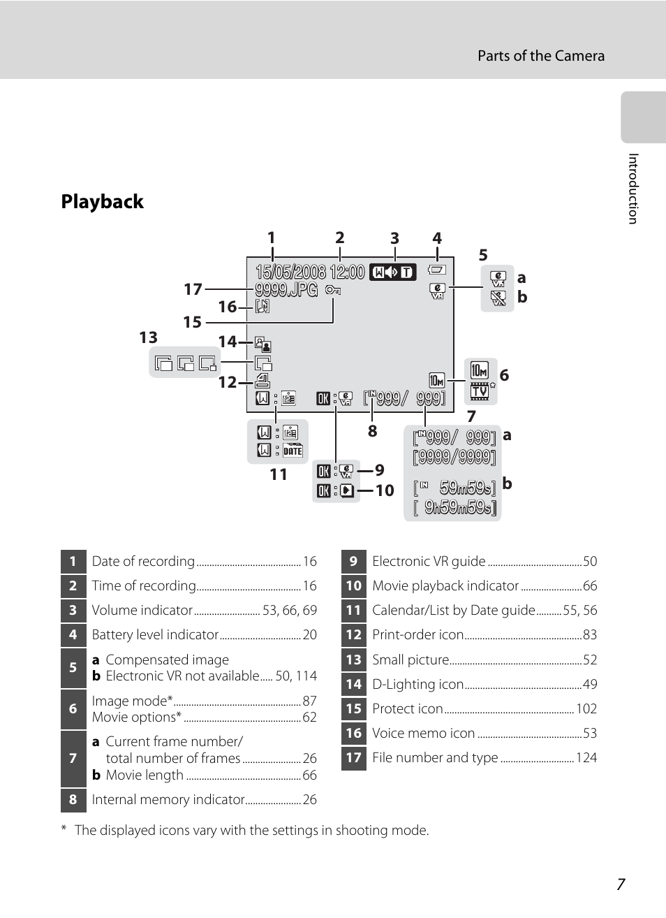 Playback | Nikon S550 User Manual | Page 19 / 164