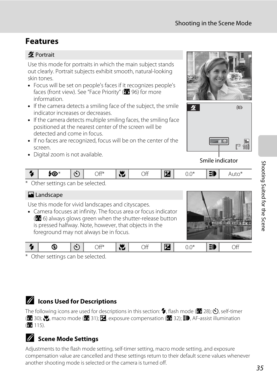 Features | Nikon S550 User Manual | Page 47 / 164