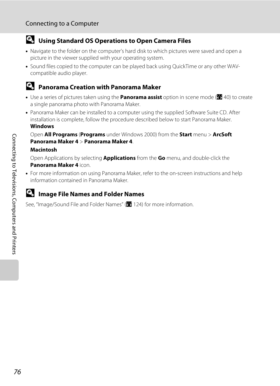 A 76) | Nikon S550 User Manual | Page 88 / 164