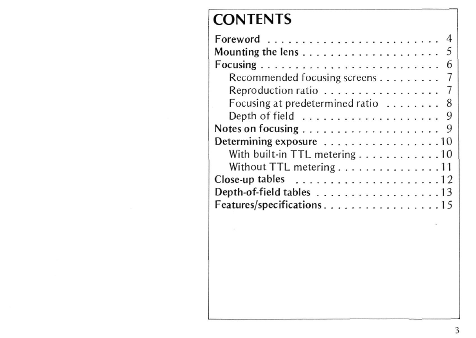 Nikon AI Micro-NIKKOR 105mm f-4 User Manual | Page 3 / 25