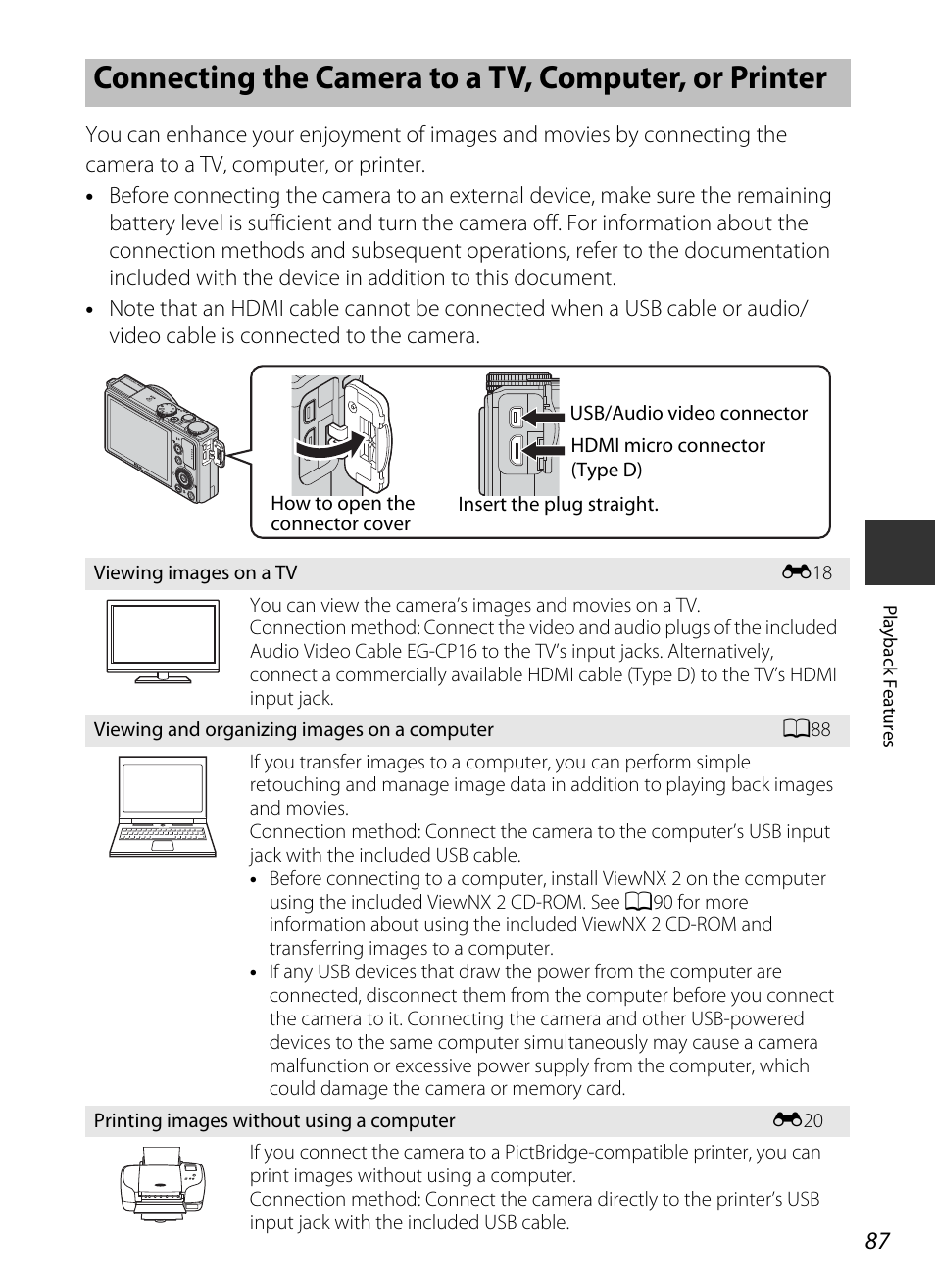 A87, 1 | Nikon P330 User Manual | Page 105 / 252