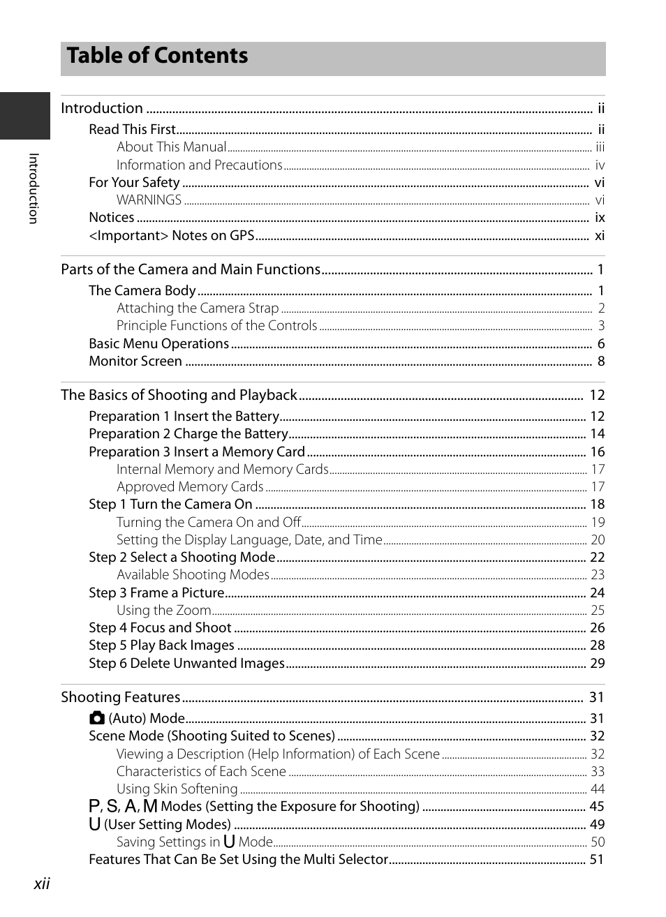 Nikon P330 User Manual | Page 14 / 252