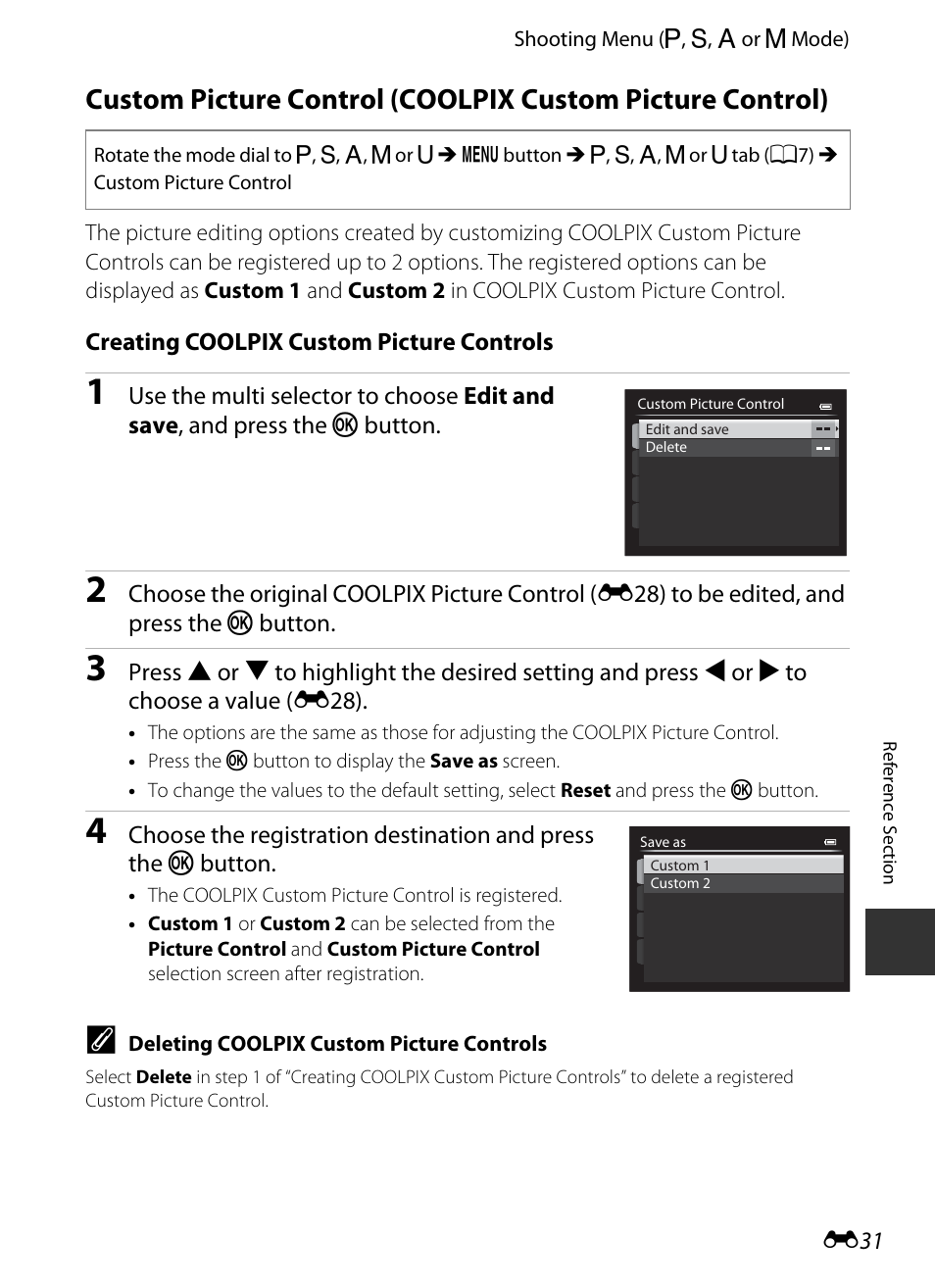 E31) has | Nikon P330 User Manual | Page 155 / 252