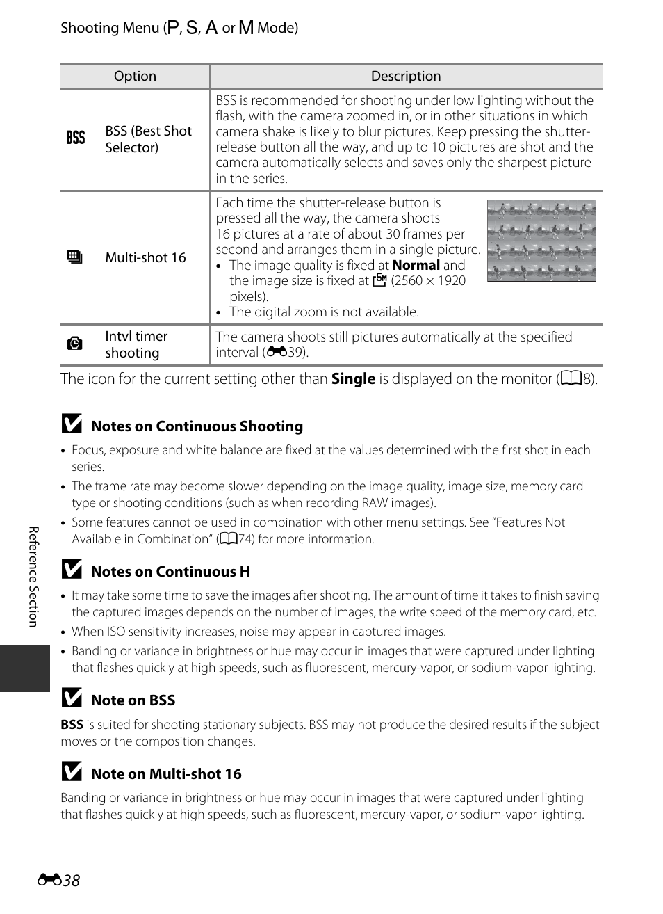 E 38 | Nikon P330 User Manual | Page 162 / 252