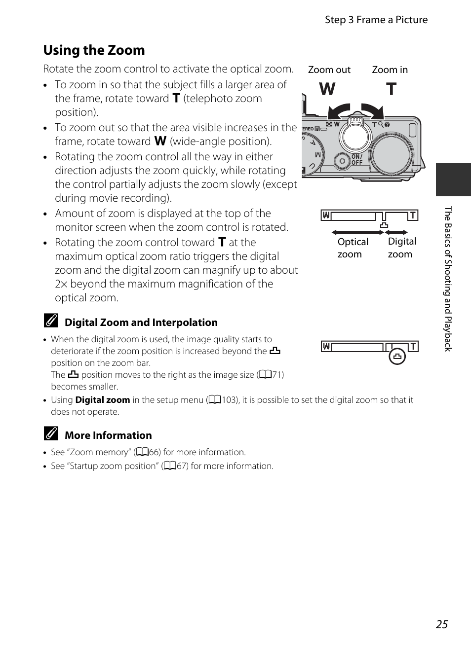 Using the zoom | Nikon P330 User Manual | Page 43 / 252