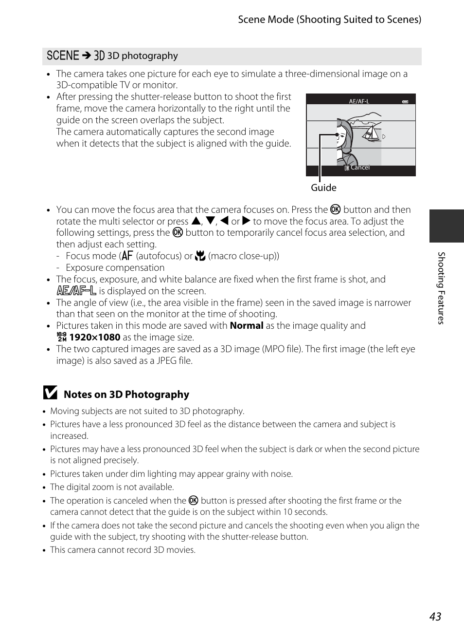 A43) | Nikon P330 User Manual | Page 61 / 252