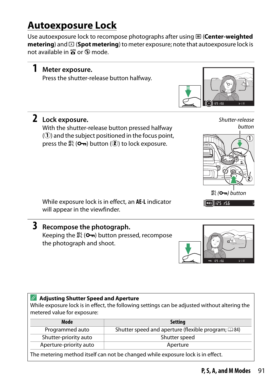 Autoexposure lock | Nikon D5300 User Manual | Page 111 / 300