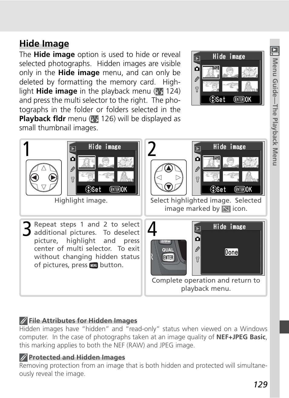 Hide image | Nikon D70S User Manual | Page 139 / 219