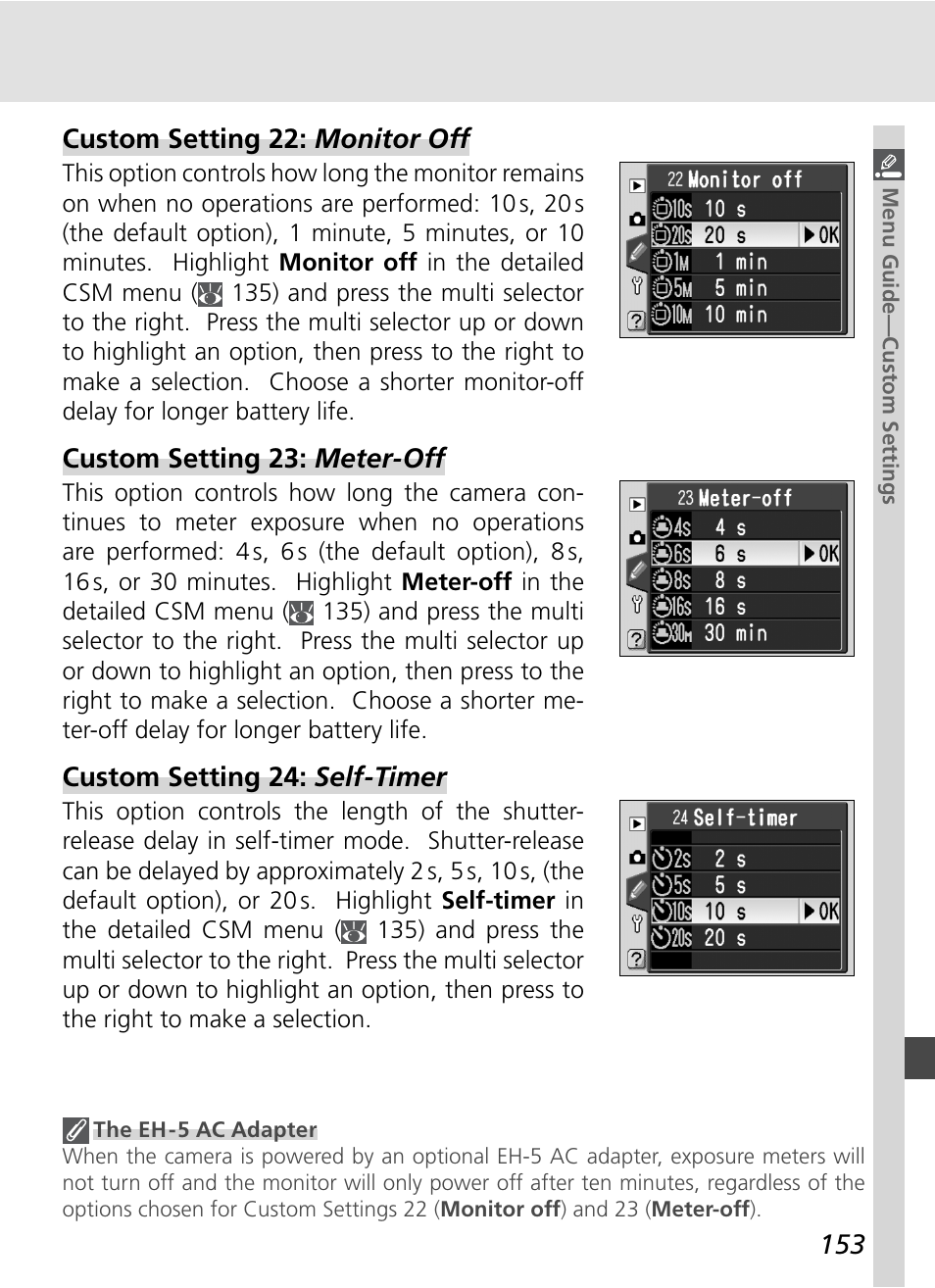 Nikon D70S User Manual | Page 163 / 219