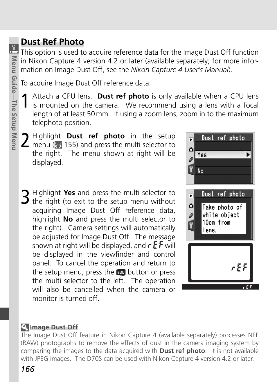 Dust ref photo | Nikon D70S User Manual | Page 176 / 219