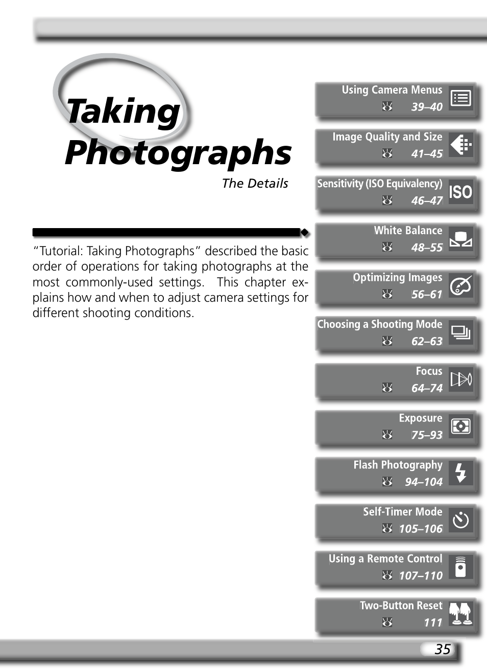 Taking photographs | Nikon D70S User Manual | Page 45 / 219