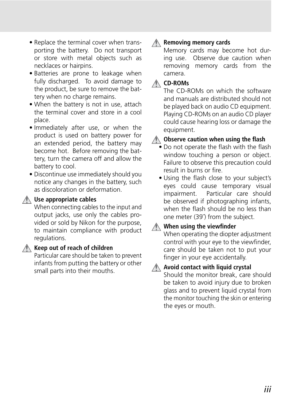 Nikon D70S User Manual | Page 5 / 219