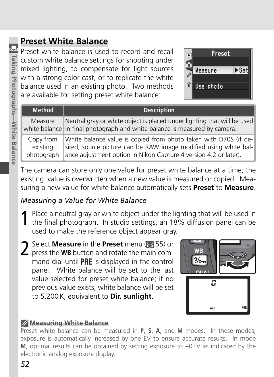 Preset white balance | Nikon D70S User Manual | Page 62 / 219