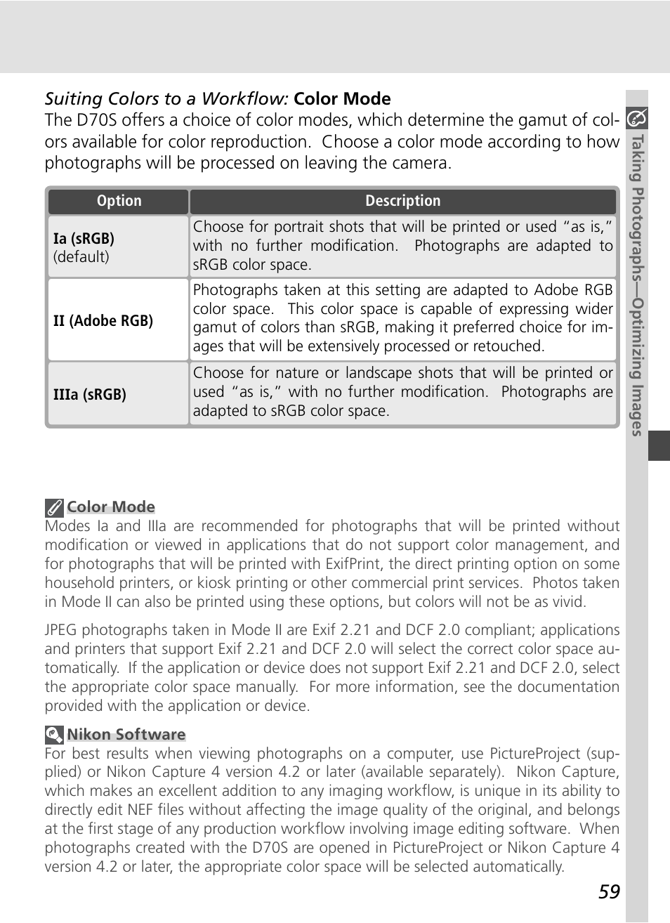 Nikon D70S User Manual | Page 69 / 219