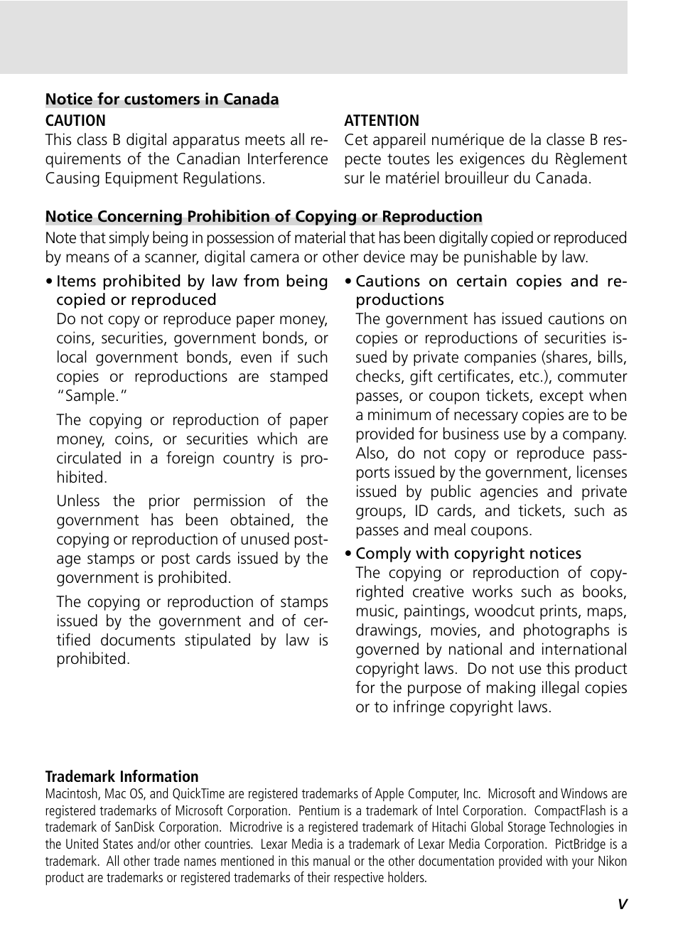 Nikon D70S User Manual | Page 7 / 219