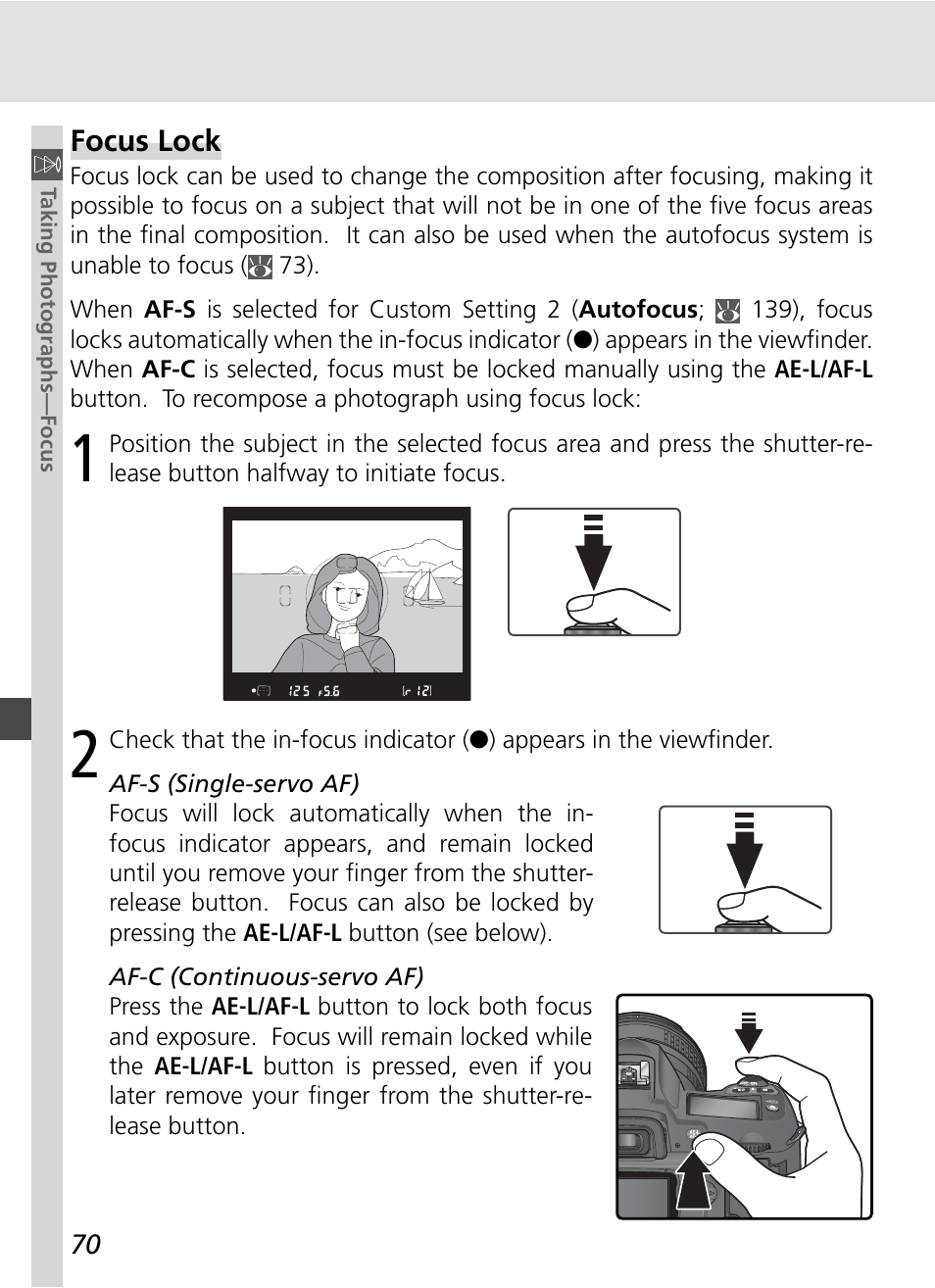 Focus lock | Nikon D70S User Manual | Page 80 / 219