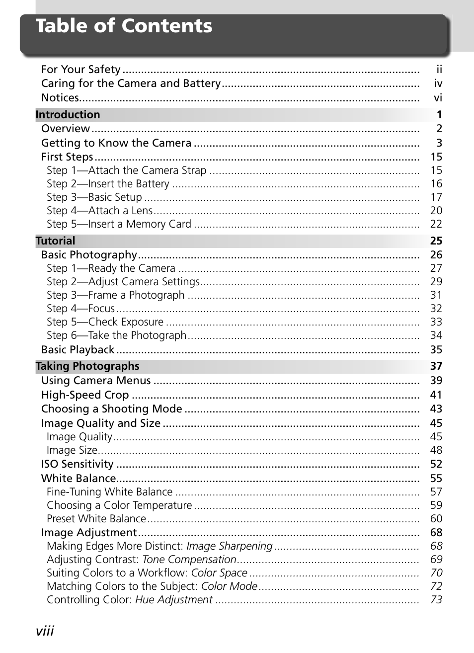 Nikon D2Xs User Manual | Page 10 / 288