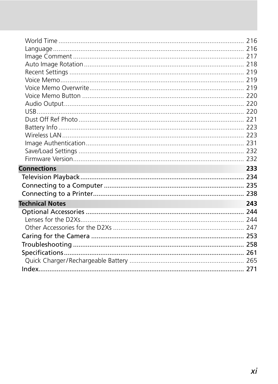 Nikon D2Xs User Manual | Page 13 / 288