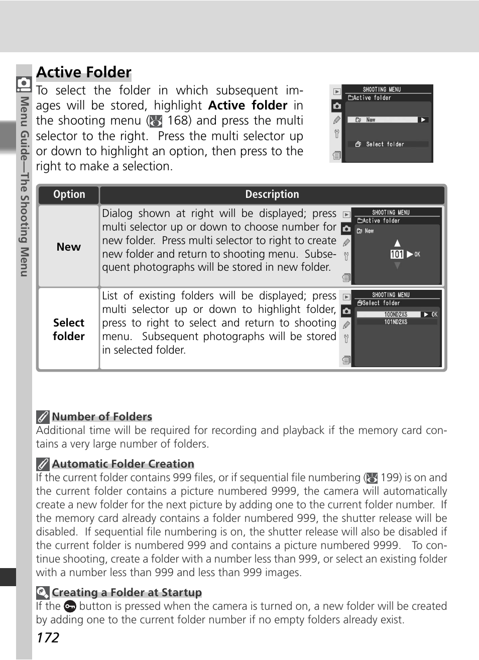 Active folder | Nikon D2Xs User Manual | Page 186 / 288