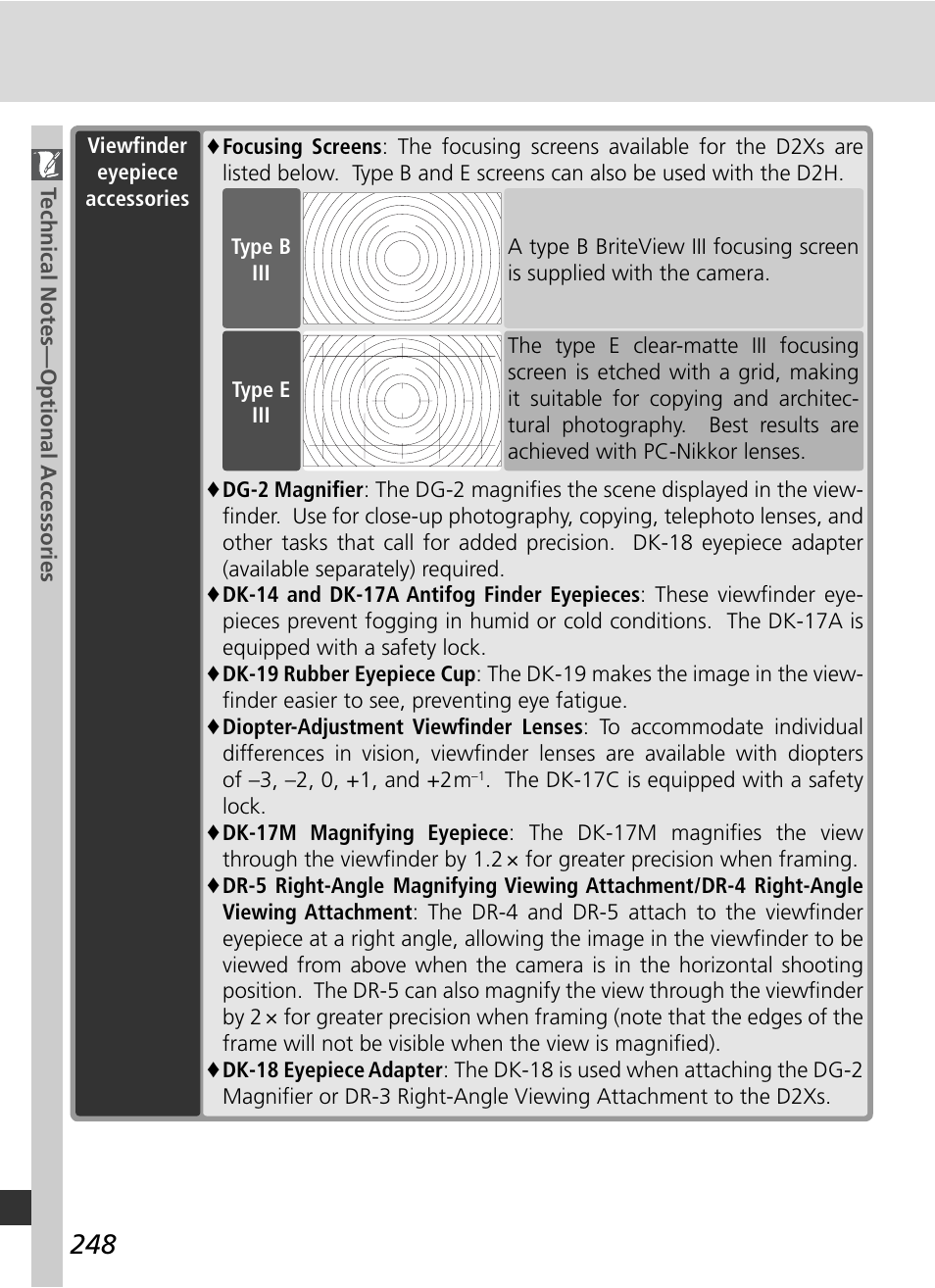 Nikon D2Xs User Manual | Page 262 / 288