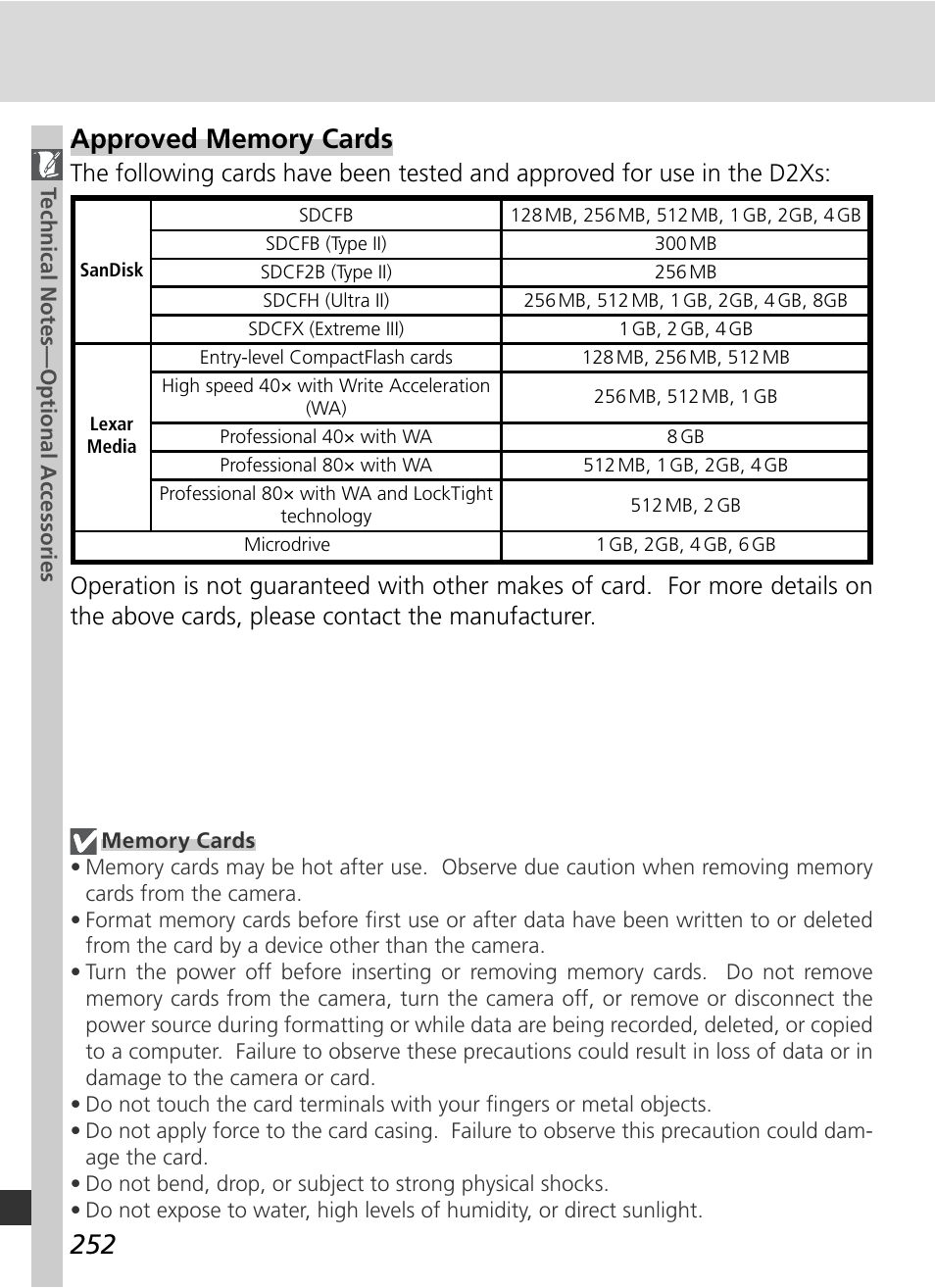 Nikon D2Xs User Manual | Page 266 / 288