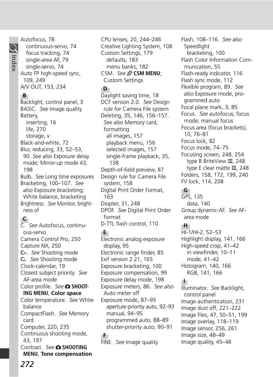 Nikon D2Xs User Manual | Page 286 / 288