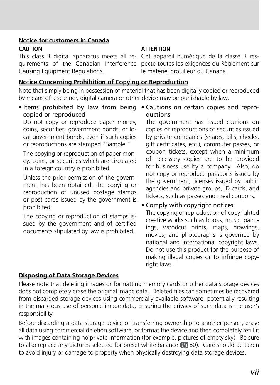 Nikon D2Xs User Manual | Page 9 / 288