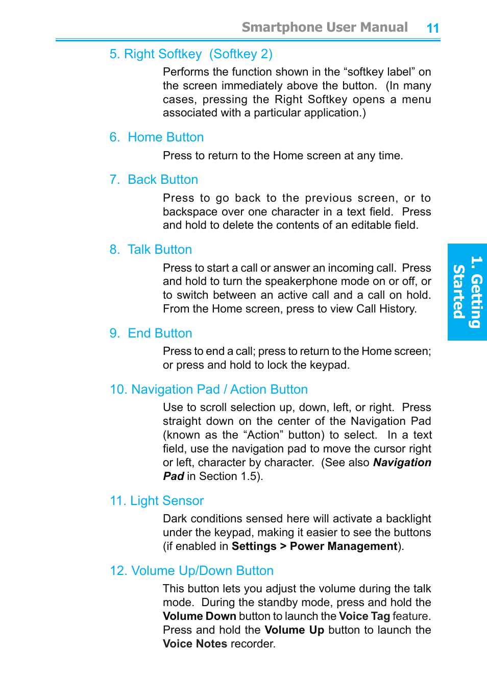 Getting started | Audiovox SMT5600 User Manual | Page 11 / 211