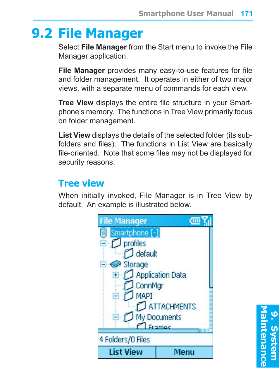 2 file manager, Tree view | Audiovox SMT5600 User Manual | Page 171 / 211