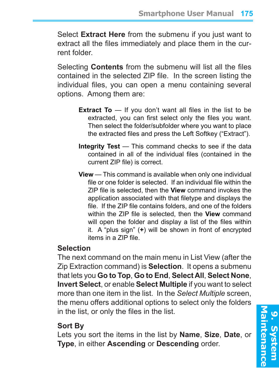 System maintenance | Audiovox SMT5600 User Manual | Page 175 / 211