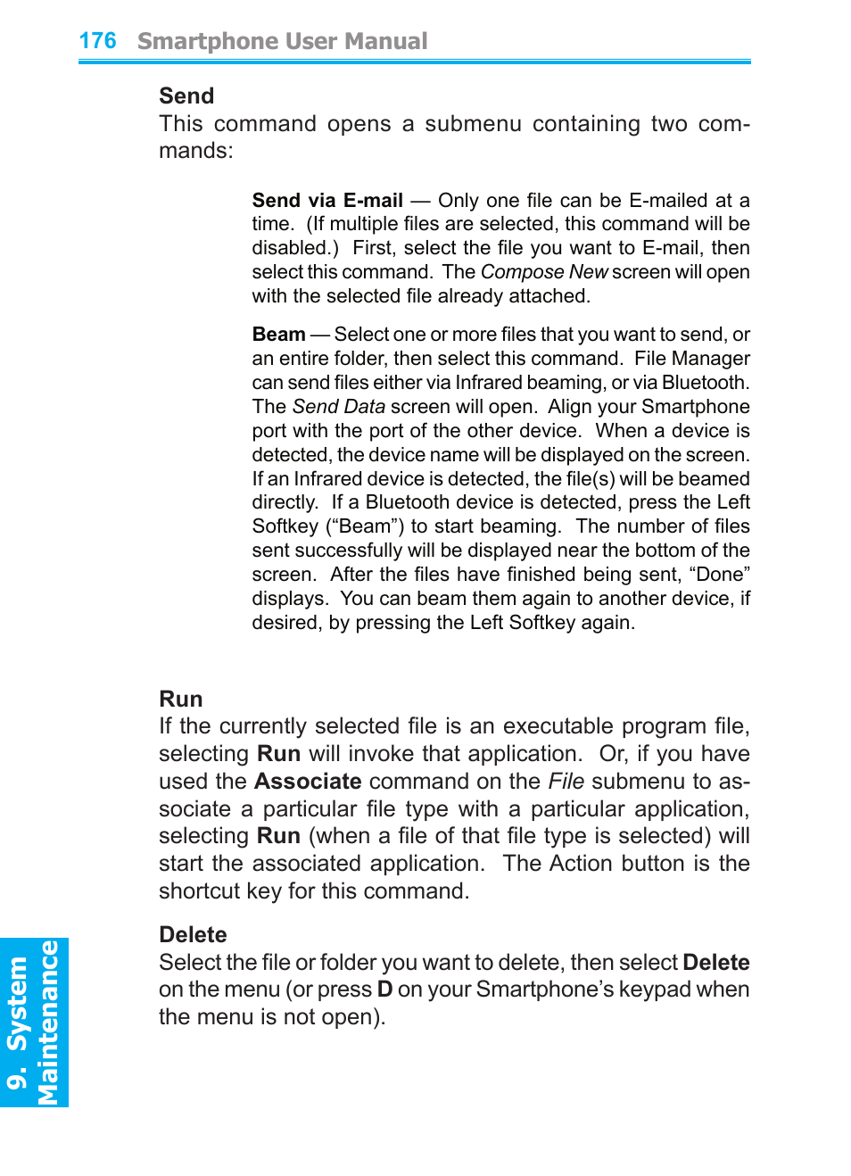 System maintenance | Audiovox SMT5600 User Manual | Page 176 / 211