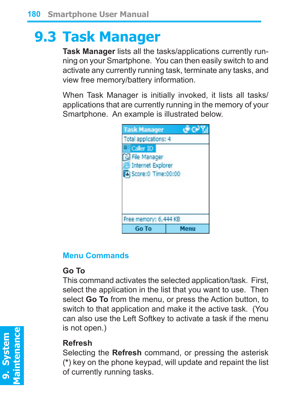 3 task manager | Audiovox SMT5600 User Manual | Page 180 / 211