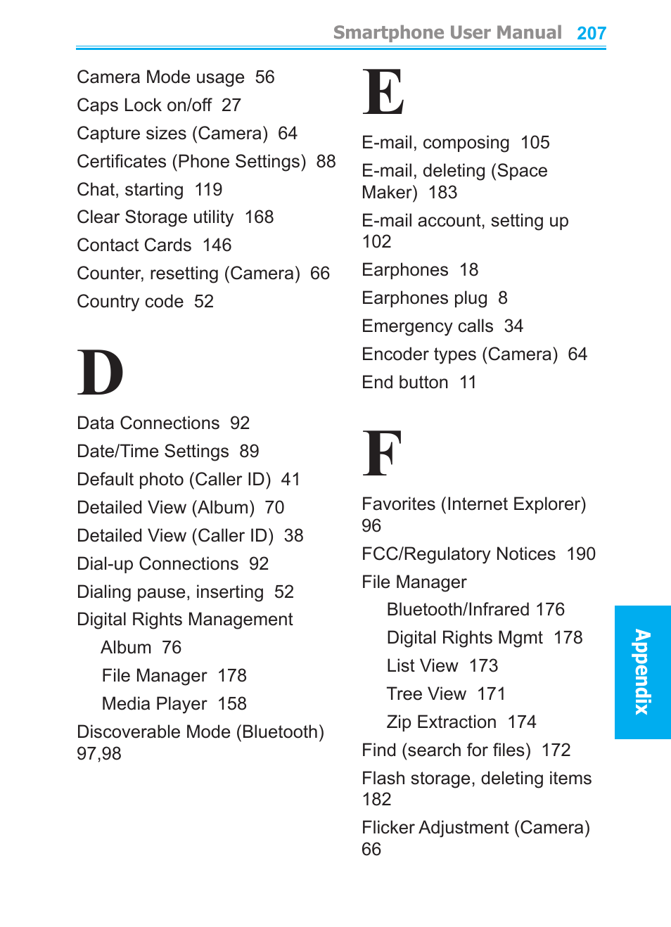 Audiovox SMT5600 User Manual | Page 207 / 211