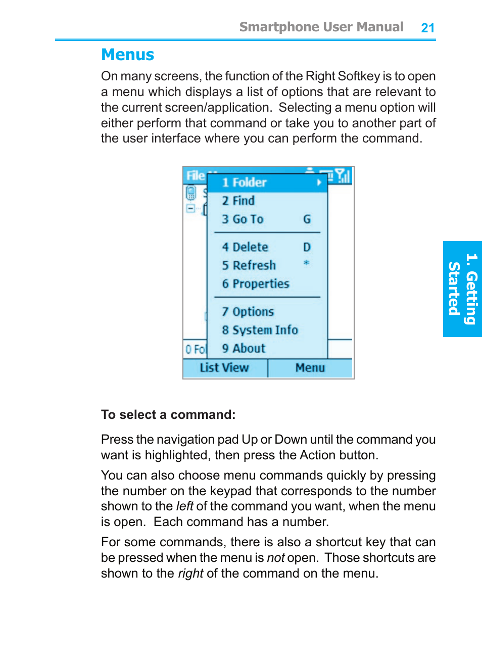 Menus | Audiovox SMT5600 User Manual | Page 21 / 211