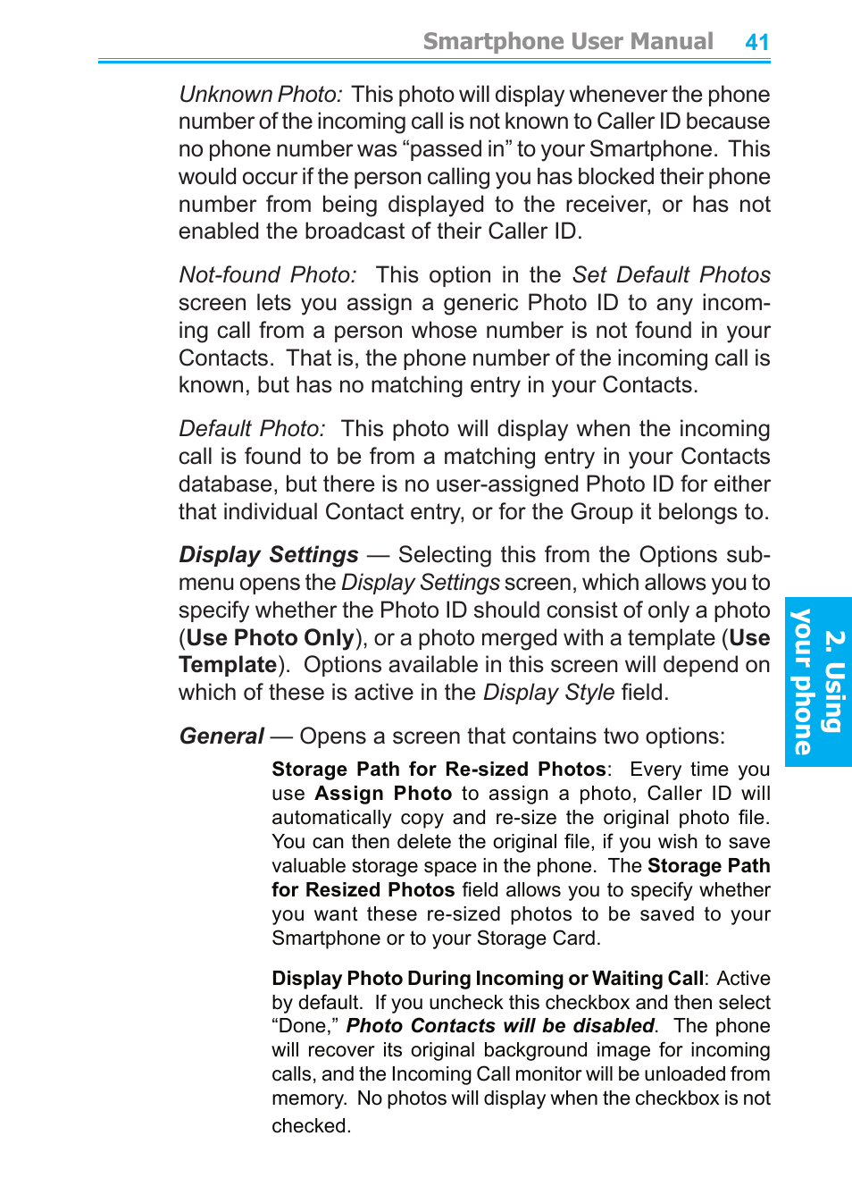 Using your phone | Audiovox SMT5600 User Manual | Page 41 / 211